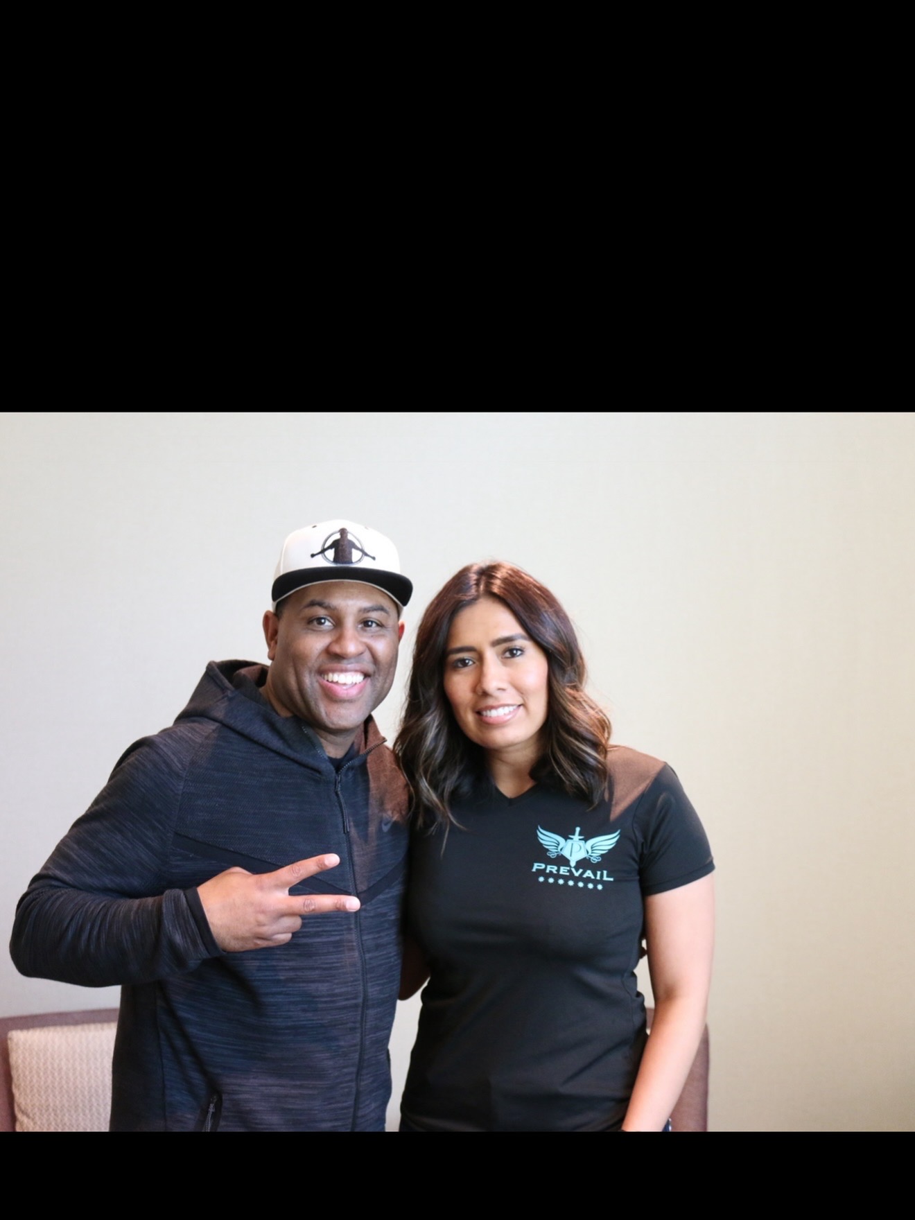 Cindy Cobos with Eric Thomas