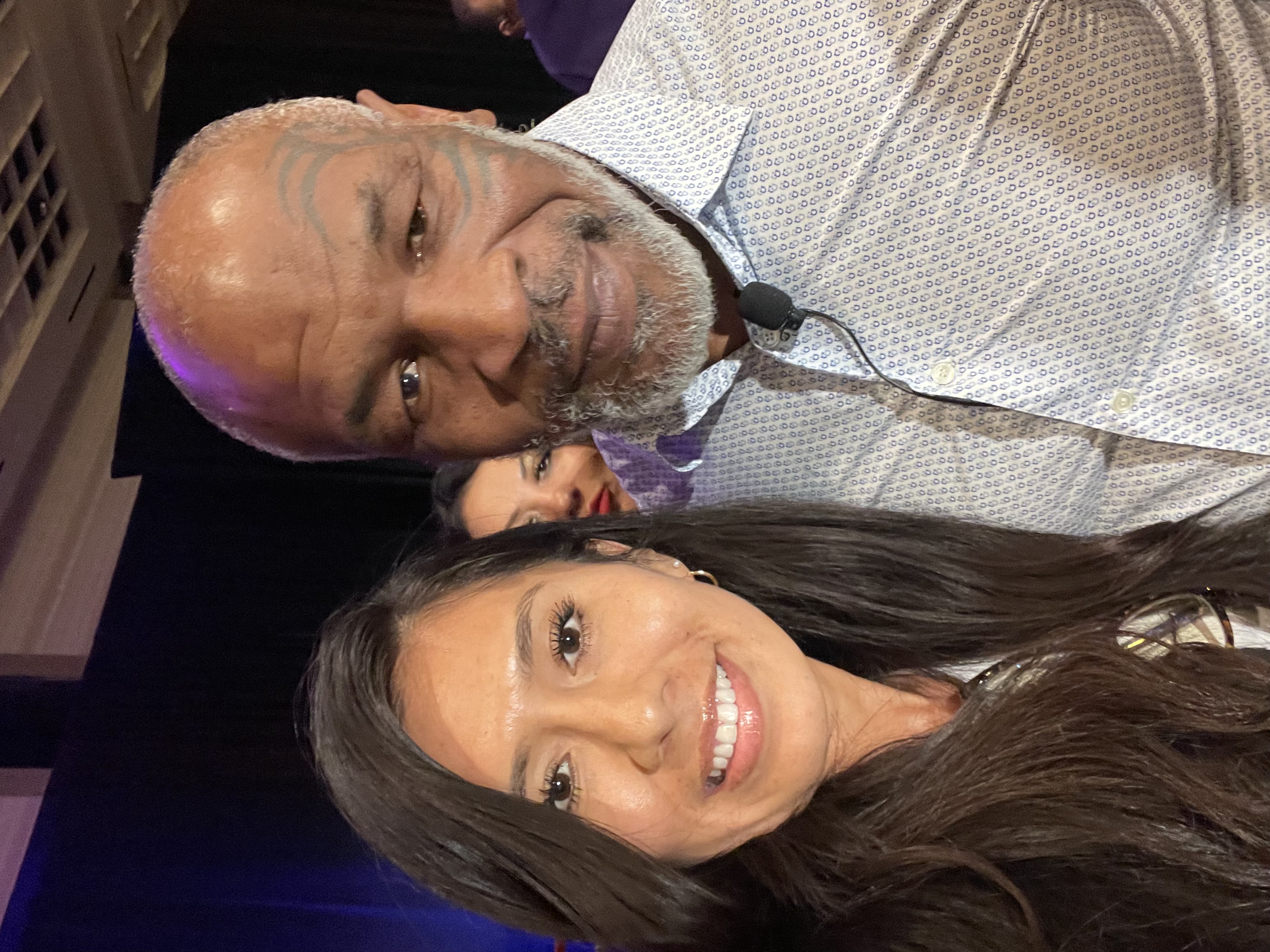 Cindy Cobos with Mike Tyson